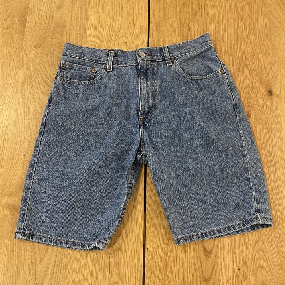 Levi's 505 Denim Jorts Jean Shorts Men's 32x8" (Fits 30x8) Light wash
